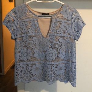 Express blue top